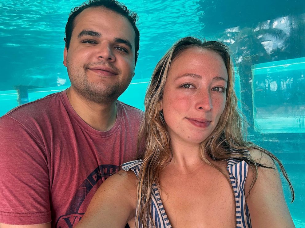 PHOTO: Casey Fite is pictured with her fiancé Dylan Lyons, who was shot and killed on Feb. 22, 2023, while covering a story in Orlando, Florida.