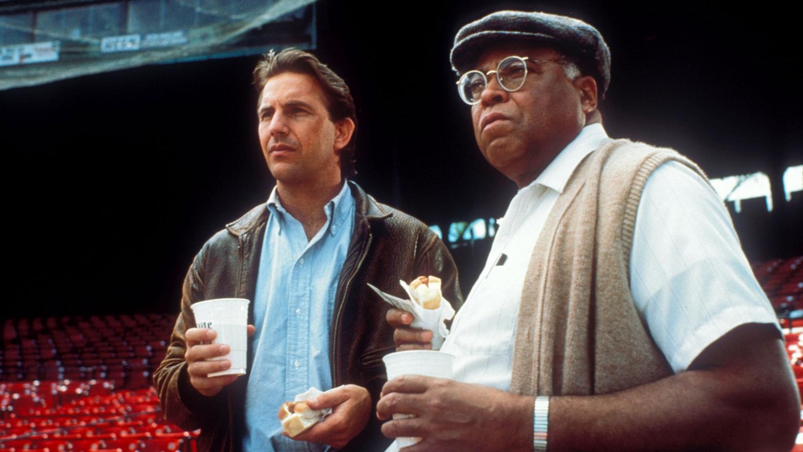 PHOTO: Kevin Costner and James Earl Jones in a scene from "Field of Dreams."