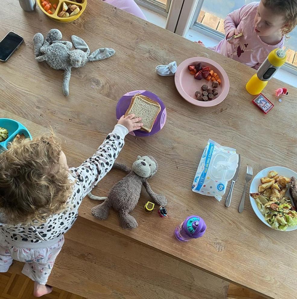 PHOTO: Connor said she used to feel guilty when her older kids were fussy eaters and ate junk food but since changing the time they ate dinner, she’s been able to feed them healthier options they also enjoy.