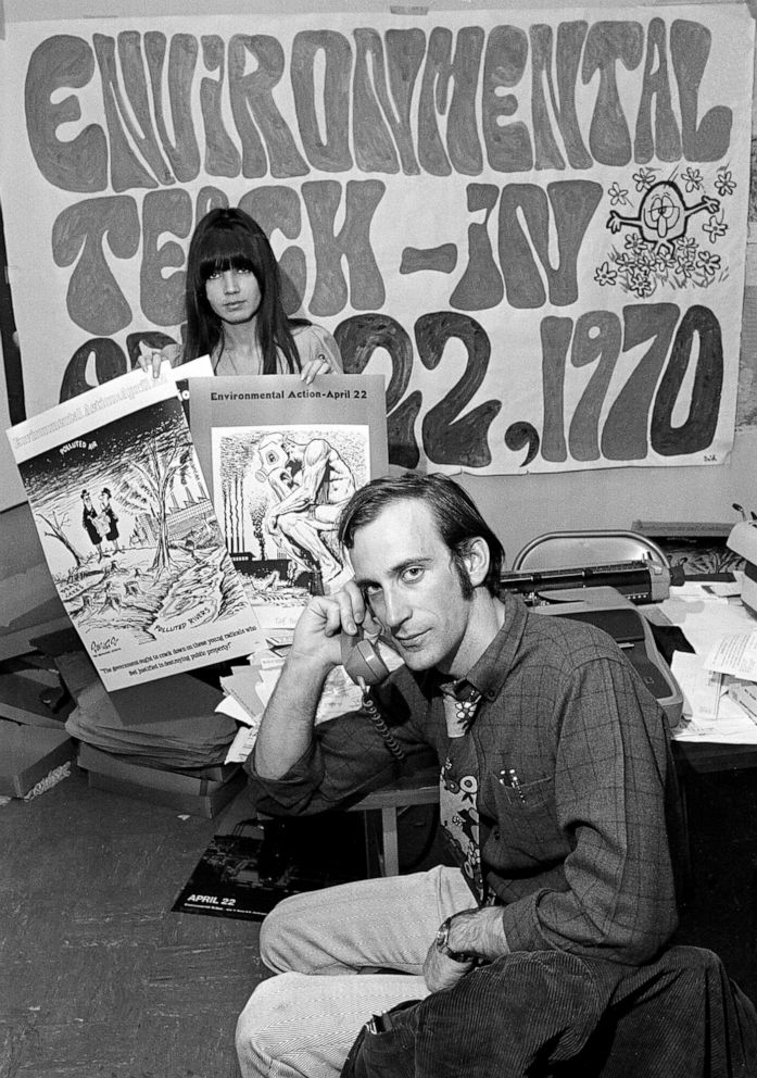 PHOTO: Dennis Hayes, head of  Environment Teach-In, Inc., the Washington organization coordinating activities for "Earth Day " is shown at the group's Washington D.C. office, April 22, 1970.