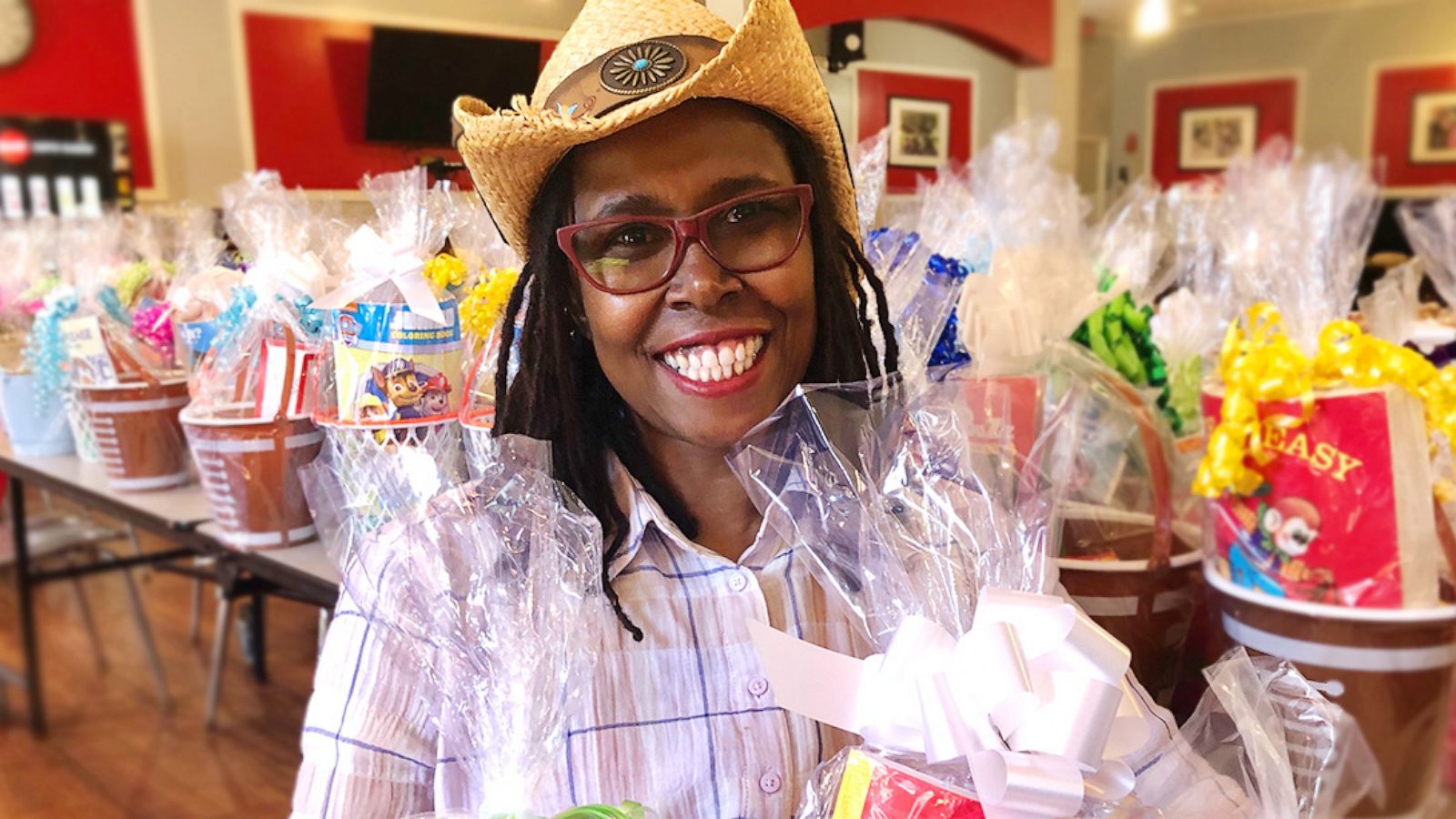 PHOTO: Grandma, children's author, and former truck driver, Renee Brown, delivers 300 Easter baskets to children in need in Charlotte, N.C.