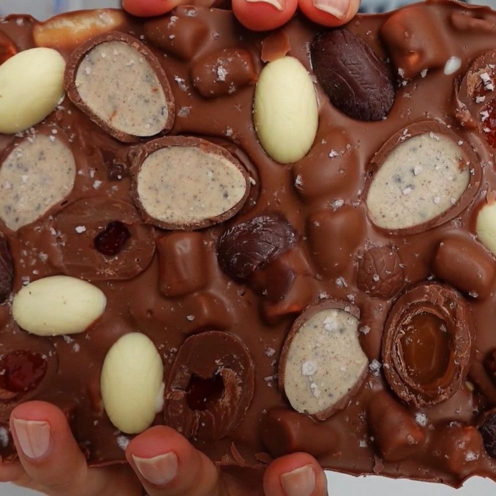 VIDEO: Got extra chocolate Easter eggs? Try making this fun Easter rocky road 