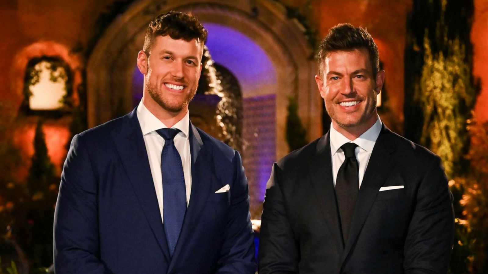 PHOTO: Clayton Echard and Jesse Palmer in the season 26 premiere of "The Bachelor."