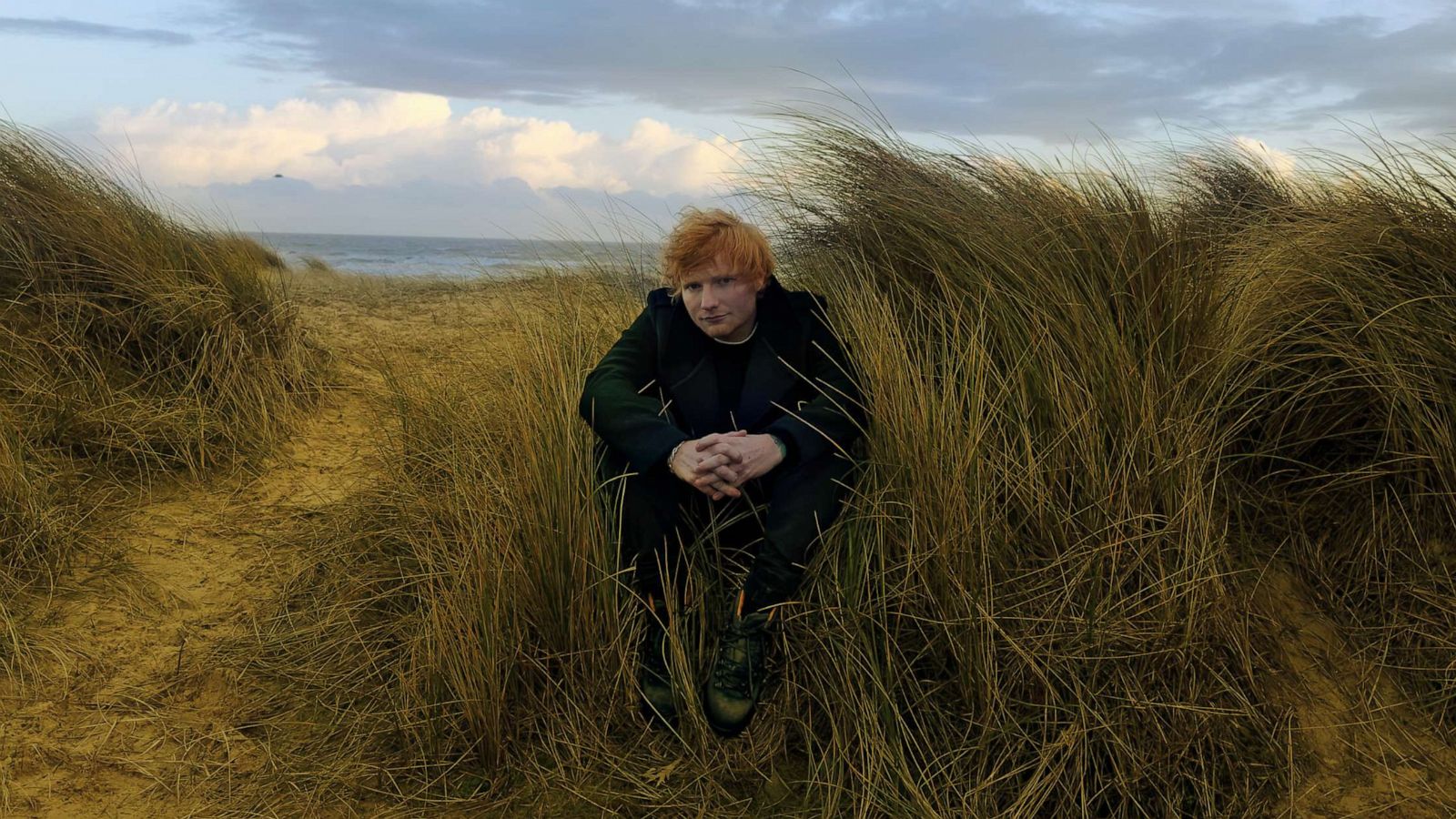 PHOTO: Ed Sheeran is seen sitting in a photo taken by Annie Leibovitz.