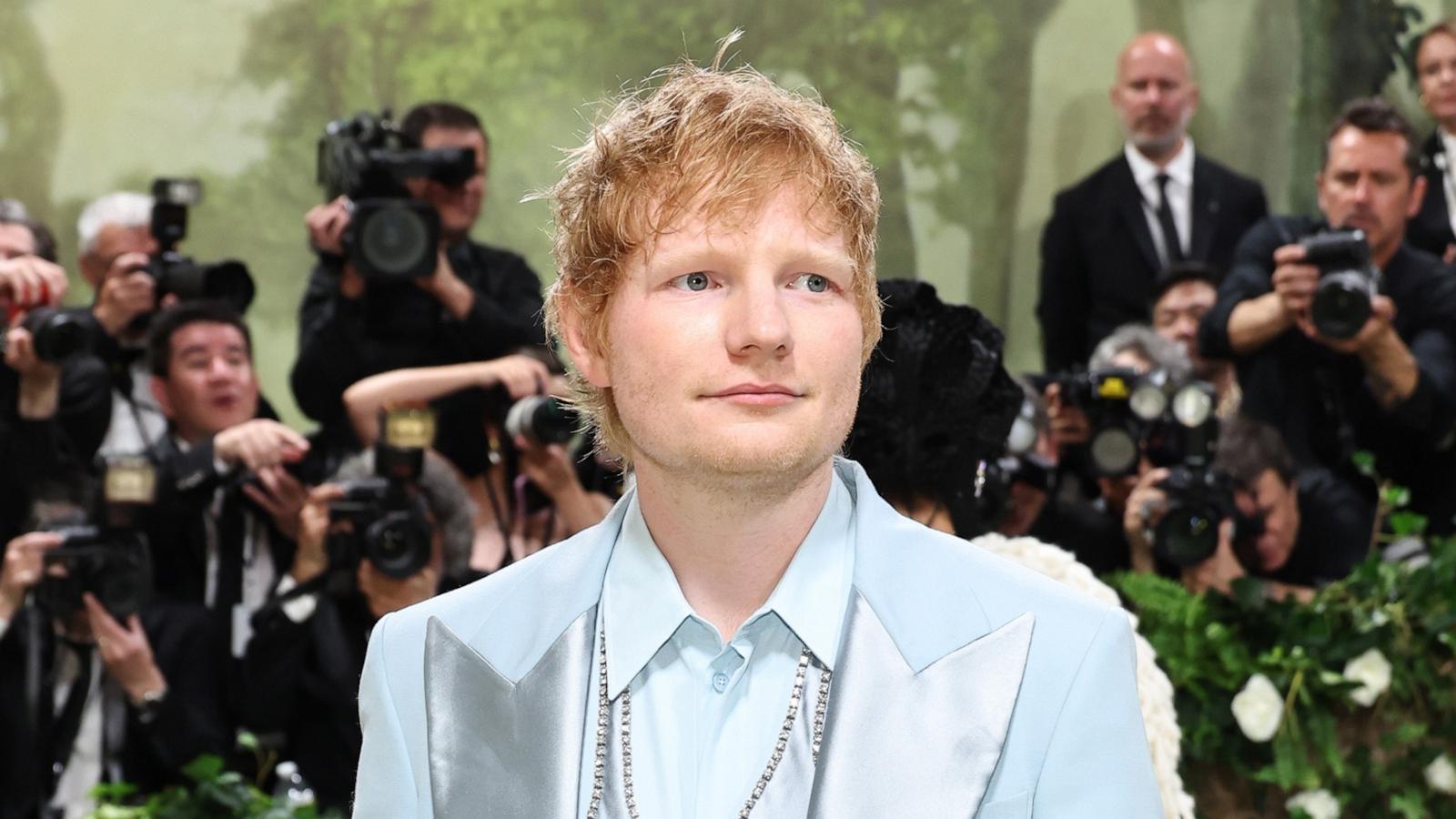 PHOTO: Ed Sheeran attends The 2024 Met Gala Celebrating "Sleeping Beauties: Reawakening Fashion" at The Metropolitan Museum of Art in New York City, May 06, 2024.