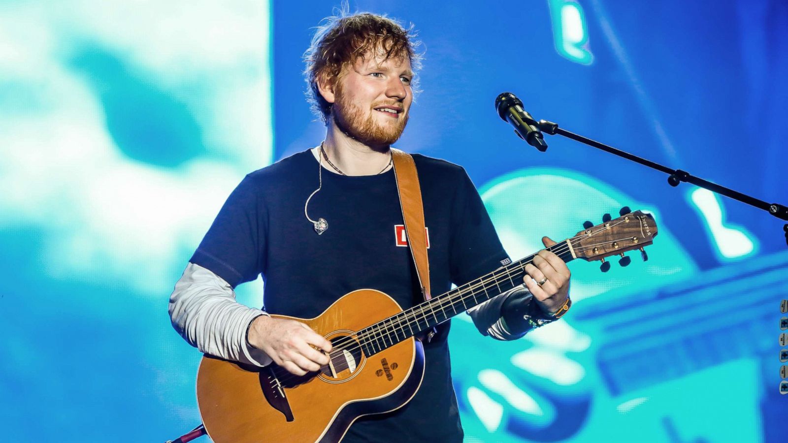 PHOTO: Ed Sheeran performs during the first day of Sziget Festival in Budapest, Aug. 7, 2019.