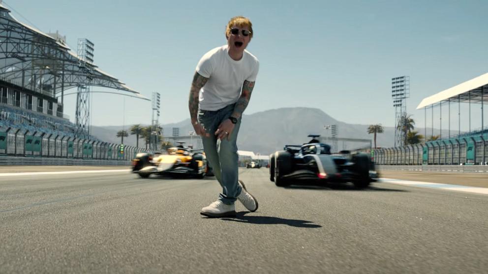 PHOTO: Ed Sheeran is shown in a scene from his video for "Drive."
