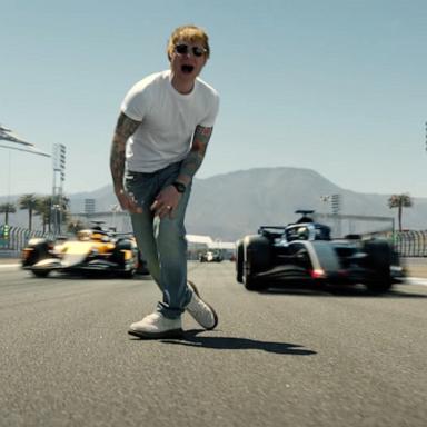 PHOTO: Ed Sheeran is shown in a scene from his video for "Drive."