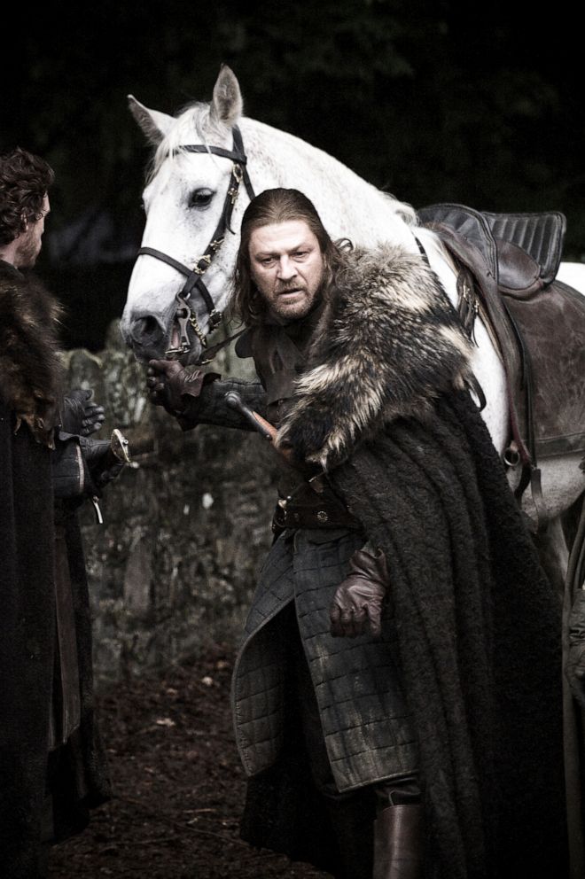  Sean Bean, as Eddard 'Ned' Stark, in a scene from 'Game of Thrones.'					