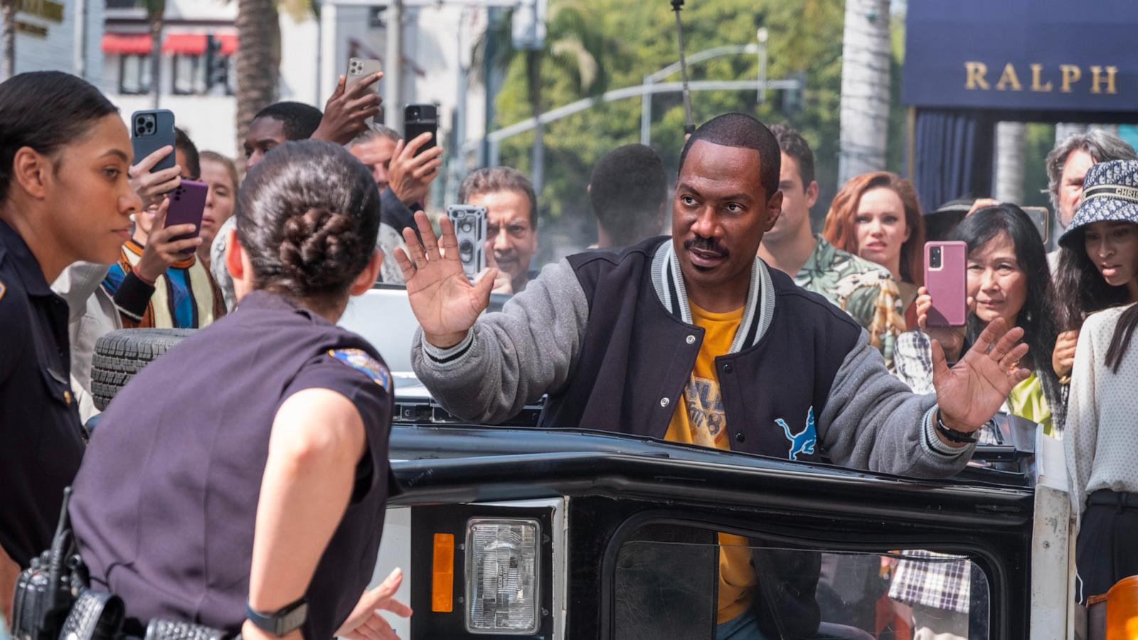 PHOTO: Bria Murphy as Officer Renee Minnick and Eddie Murphy as Axel Foley in "Beverly Hills Cop: Axel F.," 2023.