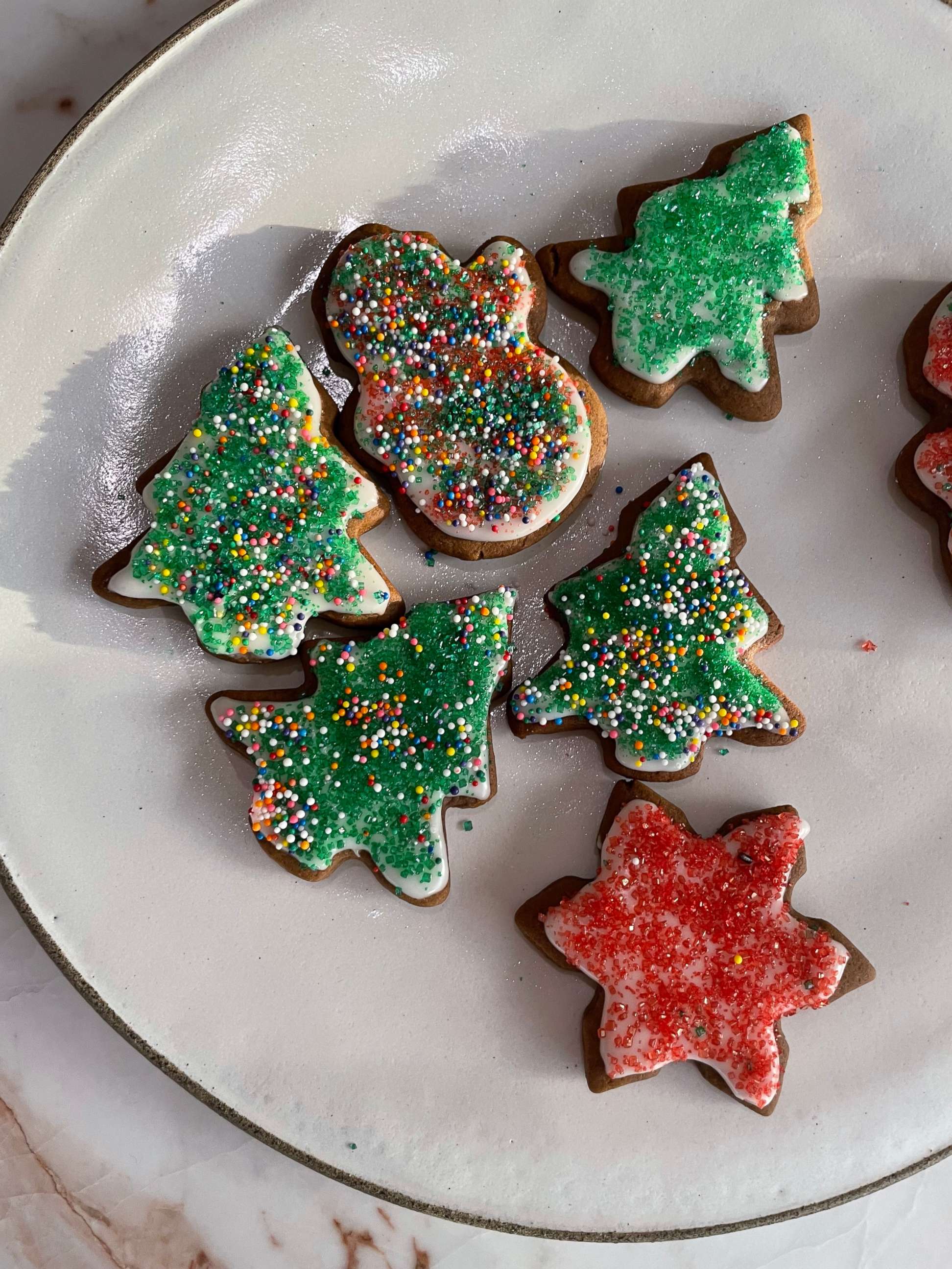 PHOTO: Gingerbread cookies with citrus icing.