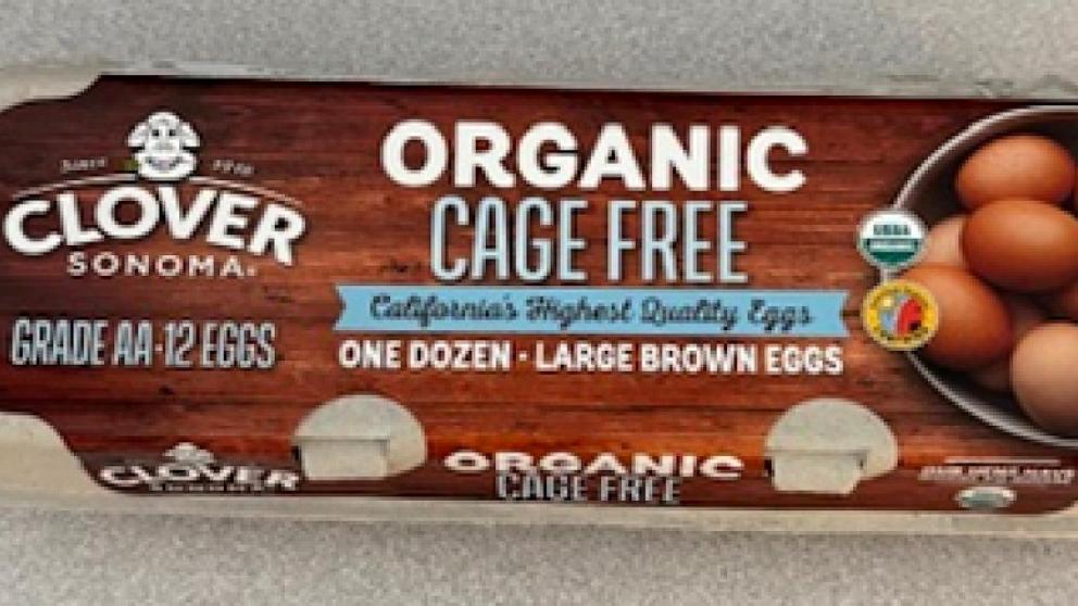 PHOTO: August Egg Company is recalling brown cage-free eggs and brown certified organic eggs due to a potential salmonella contamination.