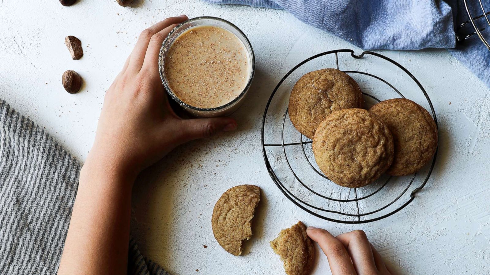 PHOTO: Rebecca Firth's eggnog snickerdoodles