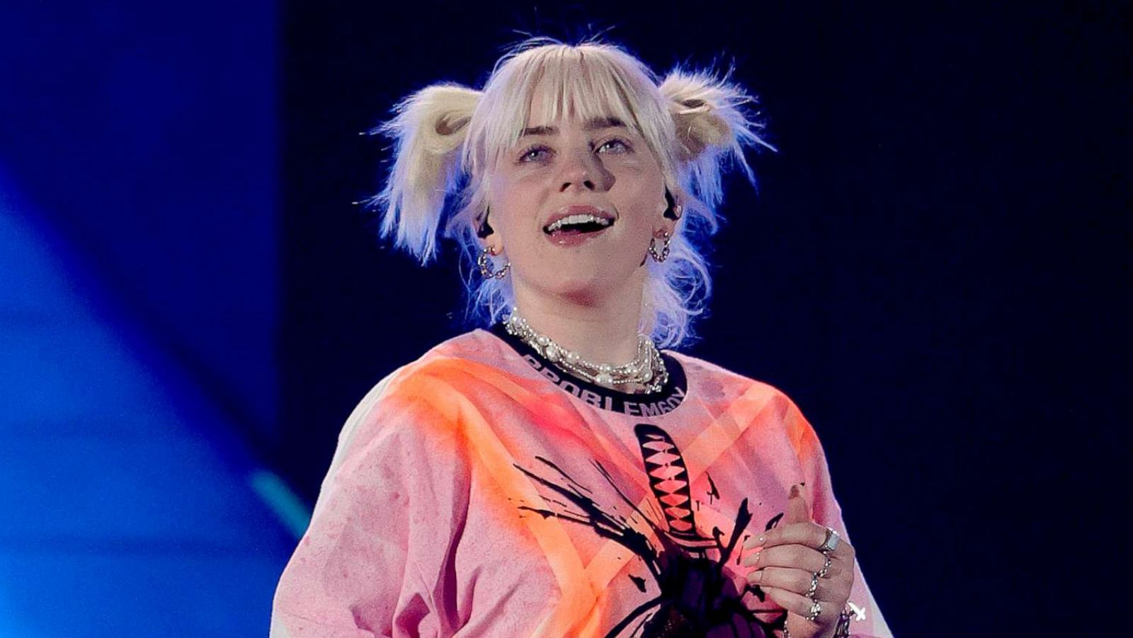 PHOTO: Billie Eilish performs on Sept. 18, 2021, in Las Vegas.