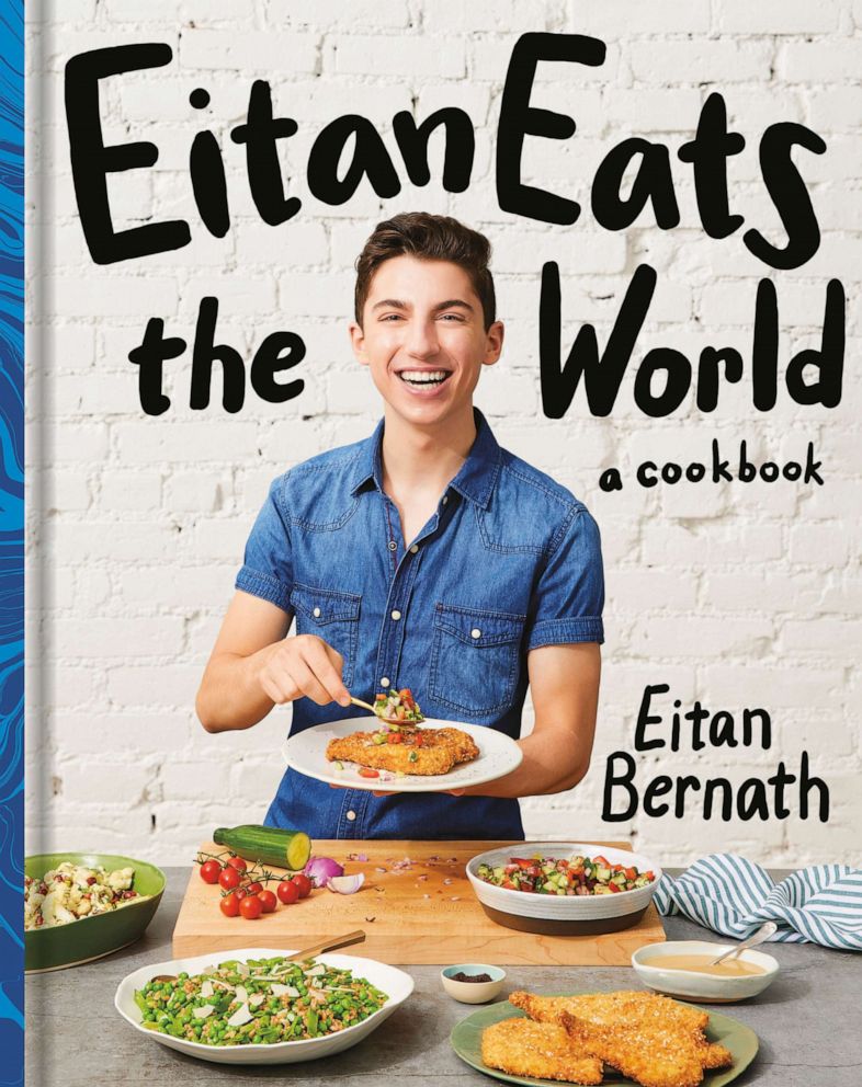 Book cover of Eitan Bernath's new cookbook, "Eitan Eats the World."