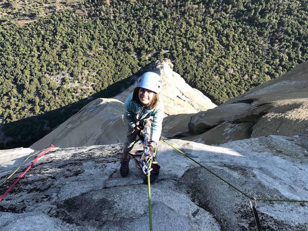PHOTO: In this undated photo, Selah Schneiter, 10, is shown climbing The Nose of El Capitan at Yosemite National Park.