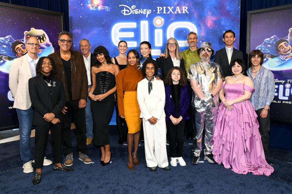 PHOTO: Cast and Pixar execs attend the World Premiere of Disney and Pixar's "Elio" at El Capitan Theatre, on June 10, 2025, in Los Angeles.