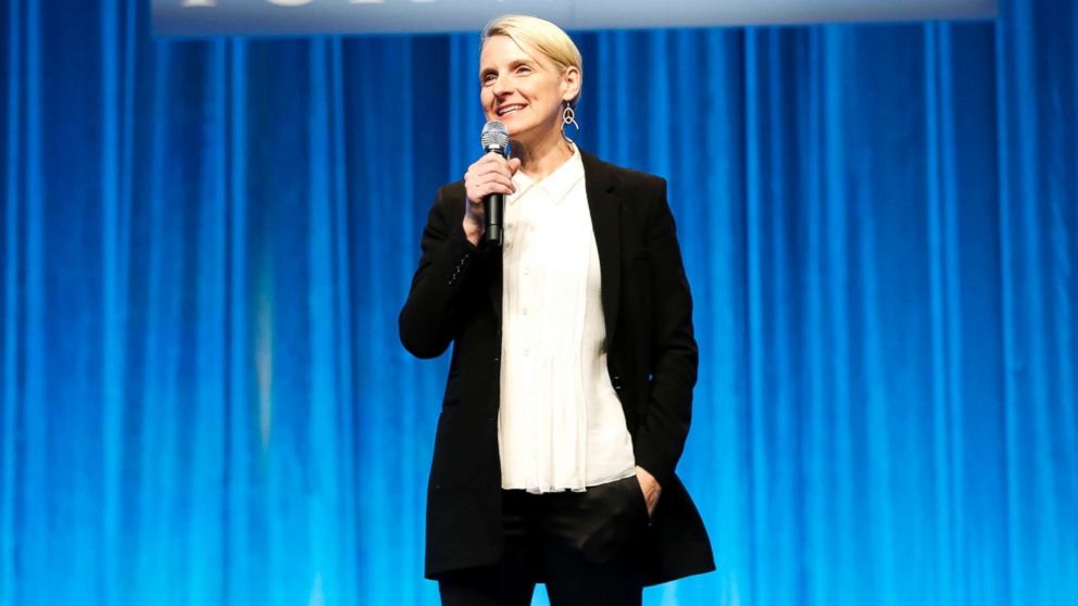 PHOTO: Elizabeth Gilbert speaks during 2018 Massachusetts Conference For Women at Boston Convention, Dec. 6, 2018.