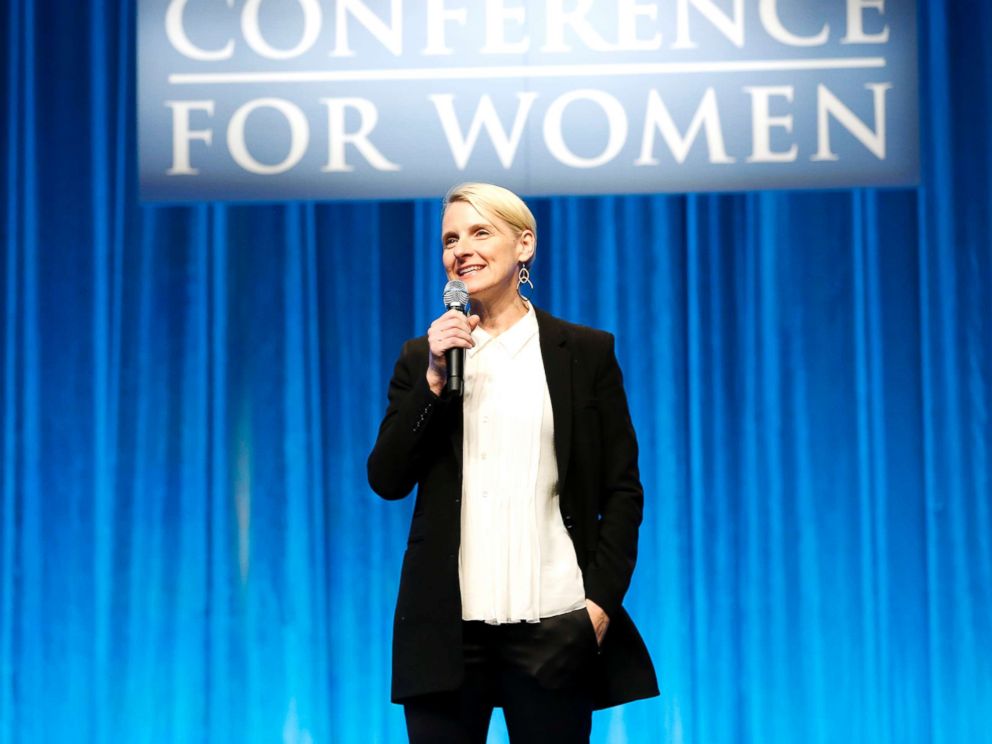 PHOTO: Elizabeth Gilbert speaks during 2018 Massachusetts Conference For Women at Boston Convention, Dec. 6, 2018.