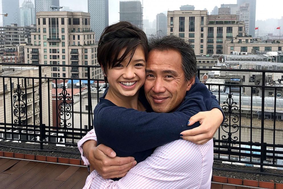 PHOTO: Peyton with her father, actor Andrew Tinpo Lee. 