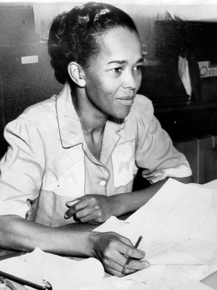 PHOTO: Ella Baker, NAACP Hatfield representative, sits behind a desk with paperwork, Sept. 18, 1941.