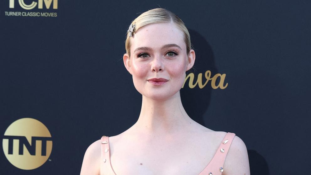 PHOTO: Elle Fanning attends the 50th American Film Institute (AFI) Life Achievement Award ceremony at The Dolby Theatre in Hollywood, April 26, 2025. 
