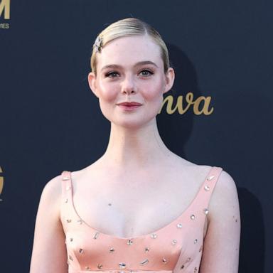 PHOTO: Elle Fanning attends the 50th American Film Institute (AFI) Life Achievement Award ceremony at The Dolby Theatre in Hollywood, April 26, 2025. 