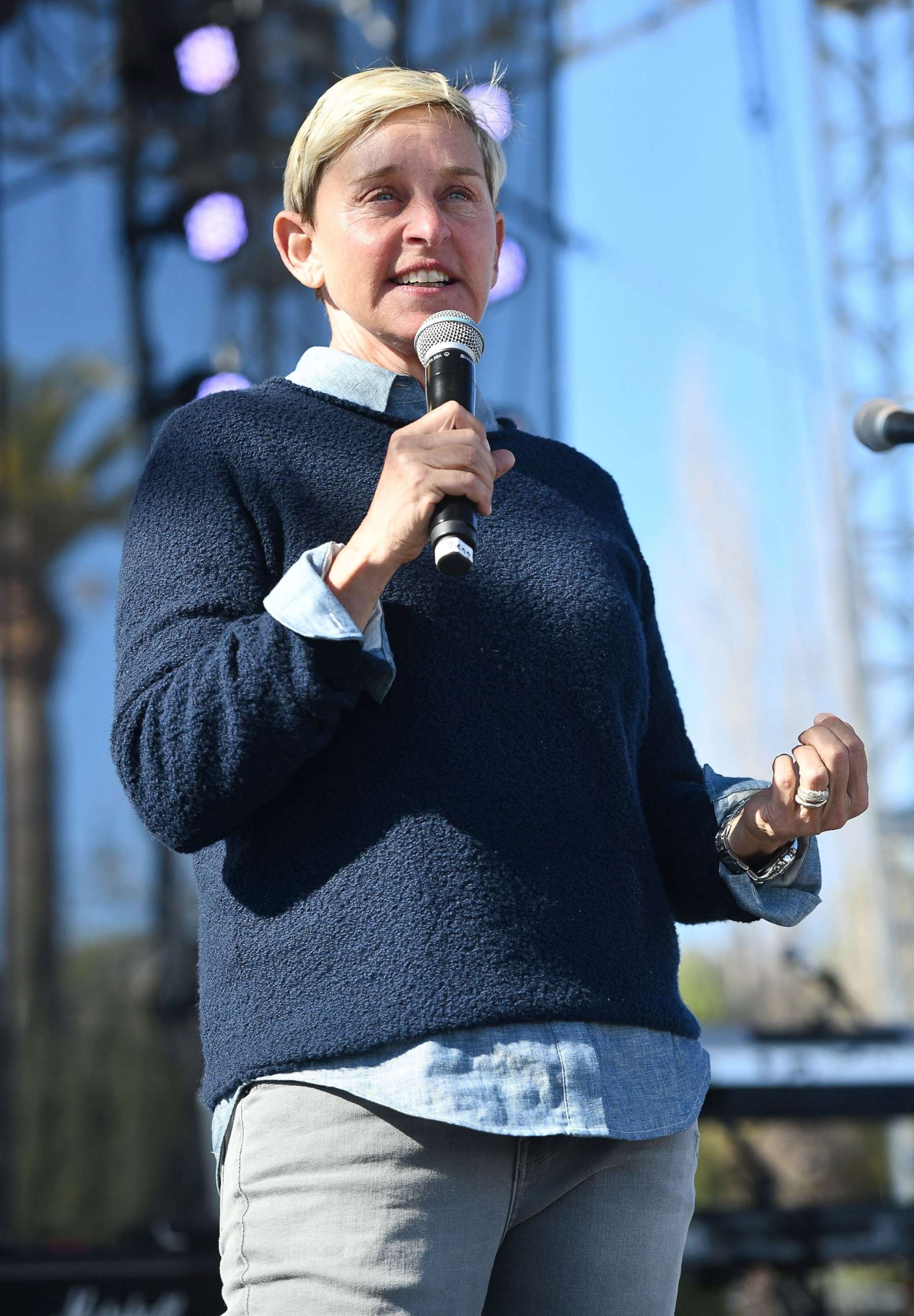 PHOTO: TV personality Ellen DeGeneres at Bella Vista Ranch & Polo Club on Feb. 25, 2018 in Carpinteria, Calif.