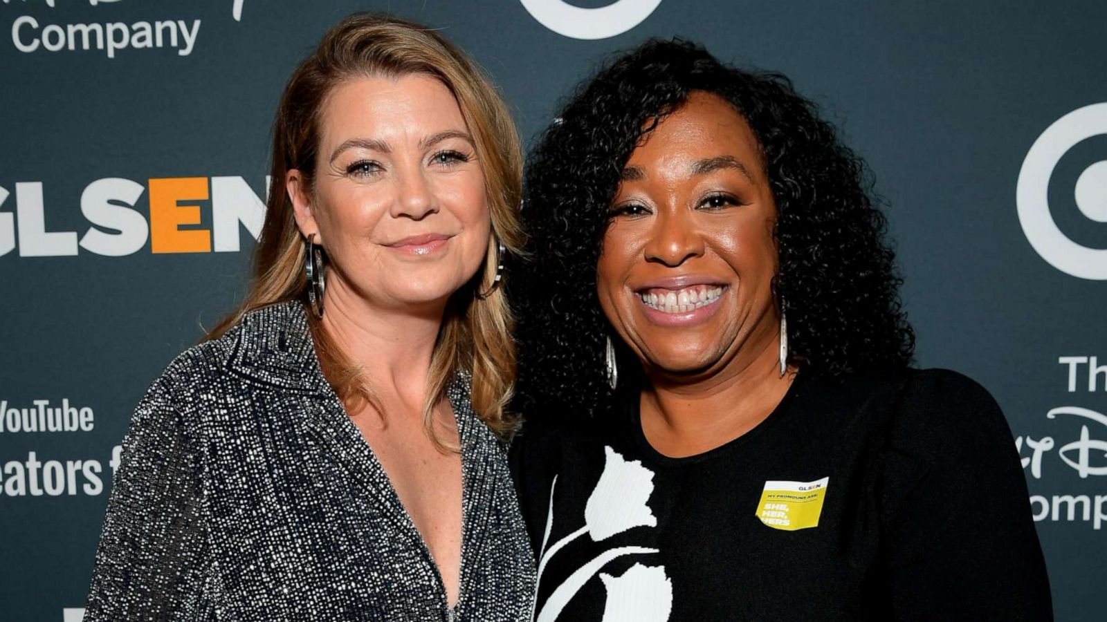 PHOTO: Ellen Pompeo and Shonda Rhimes attend the GLSEN Respect Awards, Oct. 19, 2018, in Beverly Hills, Calif.