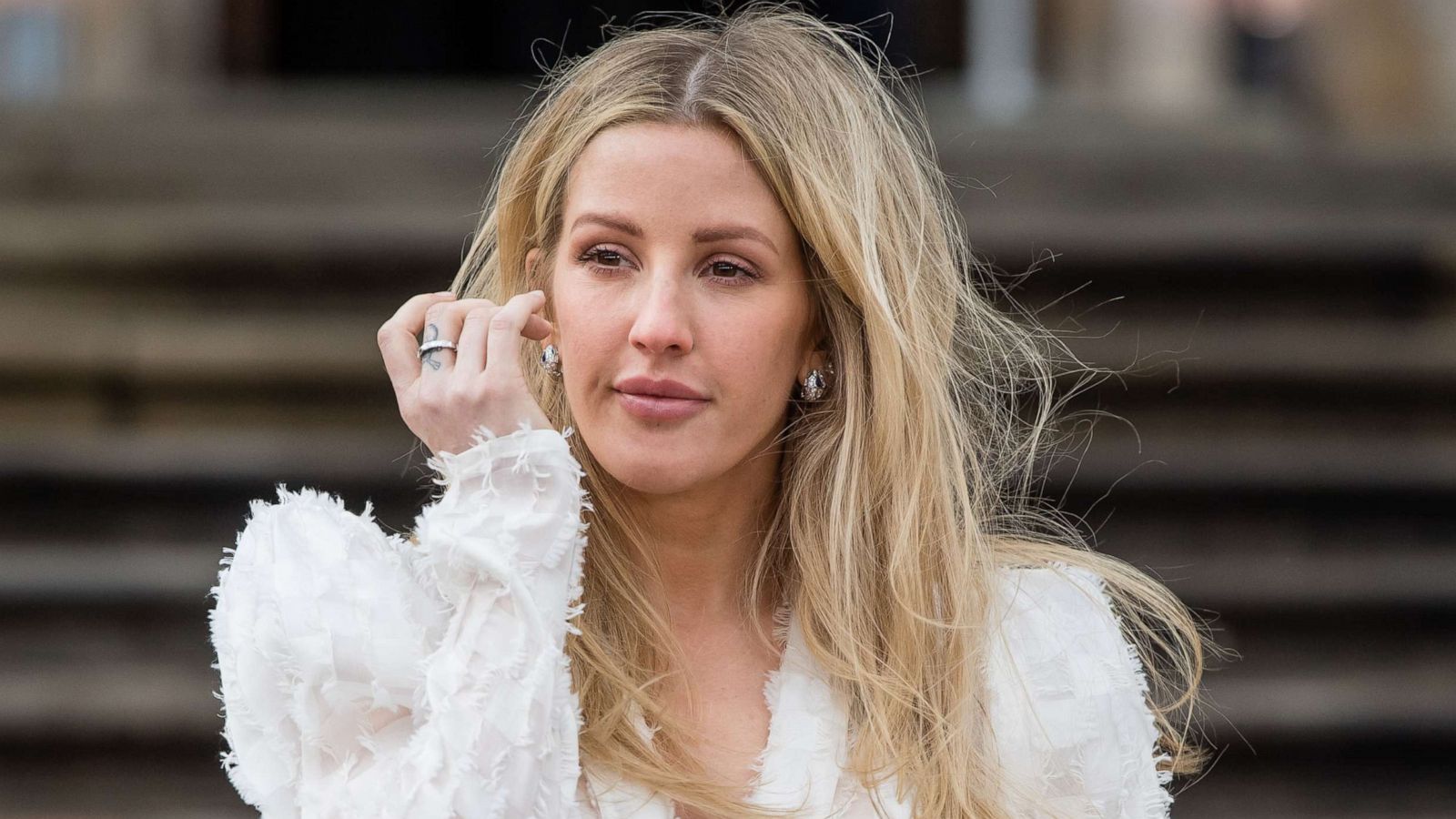 PHOTO: Ellie Goulding arrives at an event on April 04, 2019 in London.