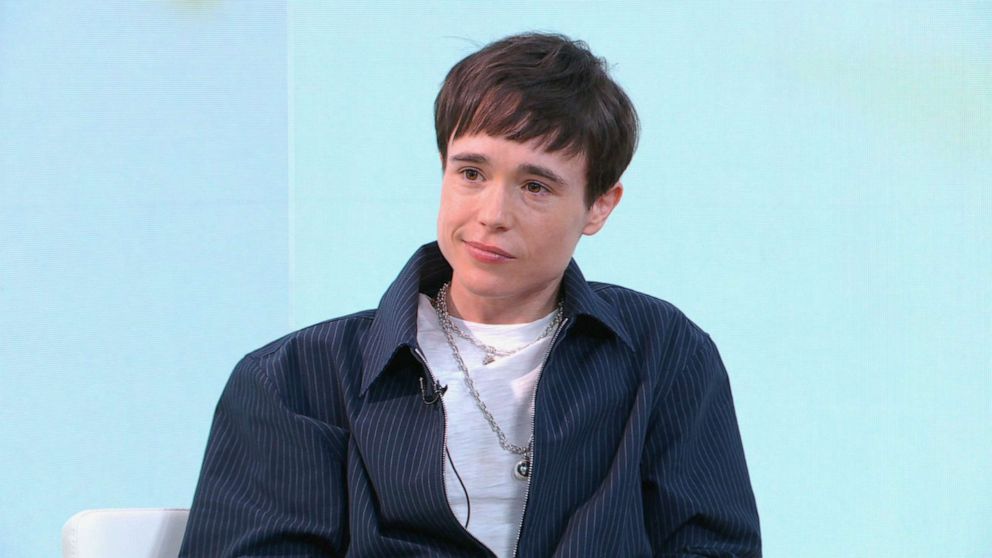 elliot page blue dress Transgender star Elliot Page 'collapsed' after being made to wear dresses