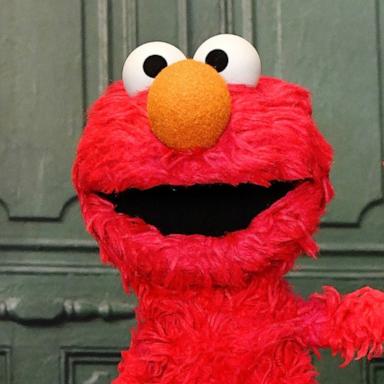 PHOTO: A view of a photo booth with Elmo during "Mindful Families" presented by Headspace in partnership with Sesame Street and Unicorn Productions at Second Floor, Sept. 6, 2023, in New York.