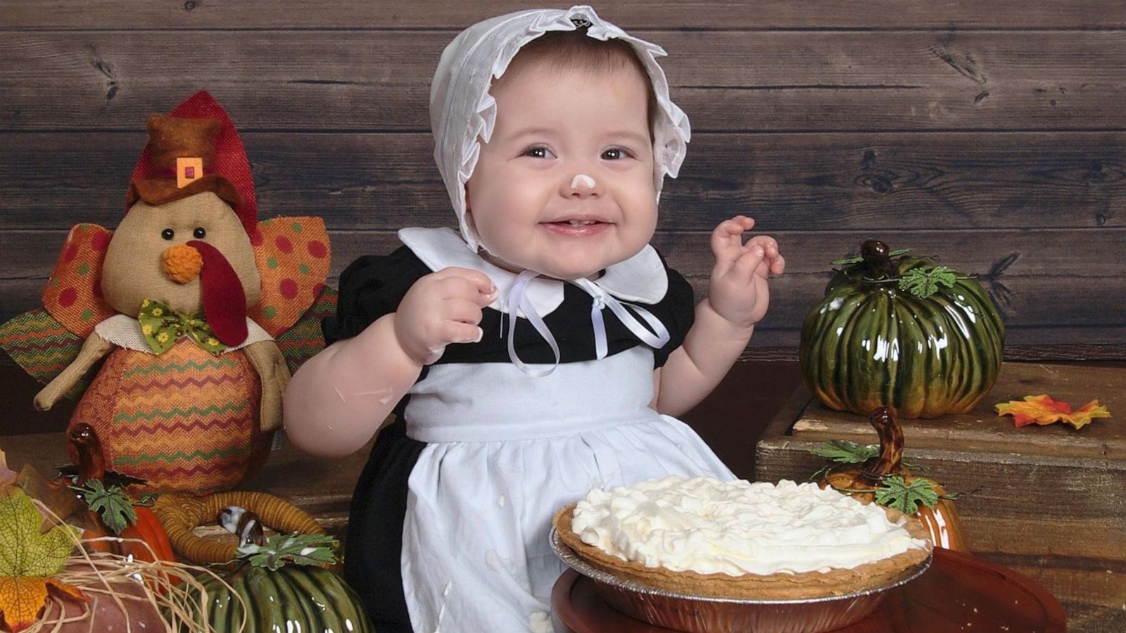 PHOTO: Eloise Pantoja turns one on Thanksgiving Day, Nov. 28, 2019. She celebrated by dressing up as a pilgrim for a Thanksgiving-themed photo shoot.