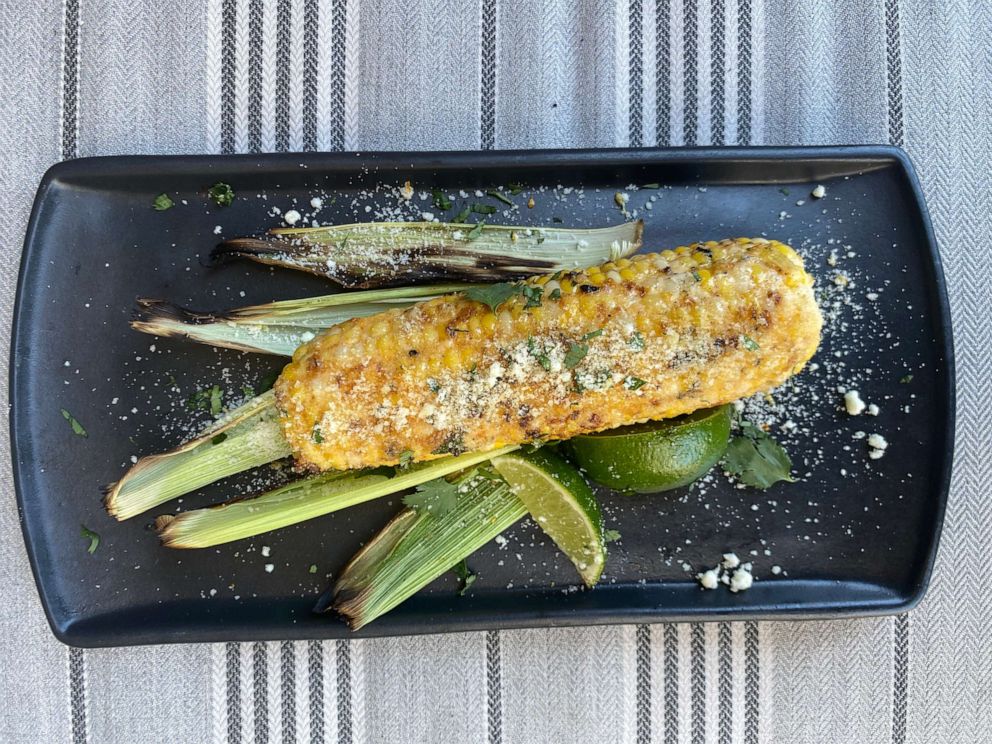 PHOTO: Grilled street corn elote from executive chef Kristin Beringson at Henley restaurant at the Kimpton Aertson Hotel in Nashville, TN.