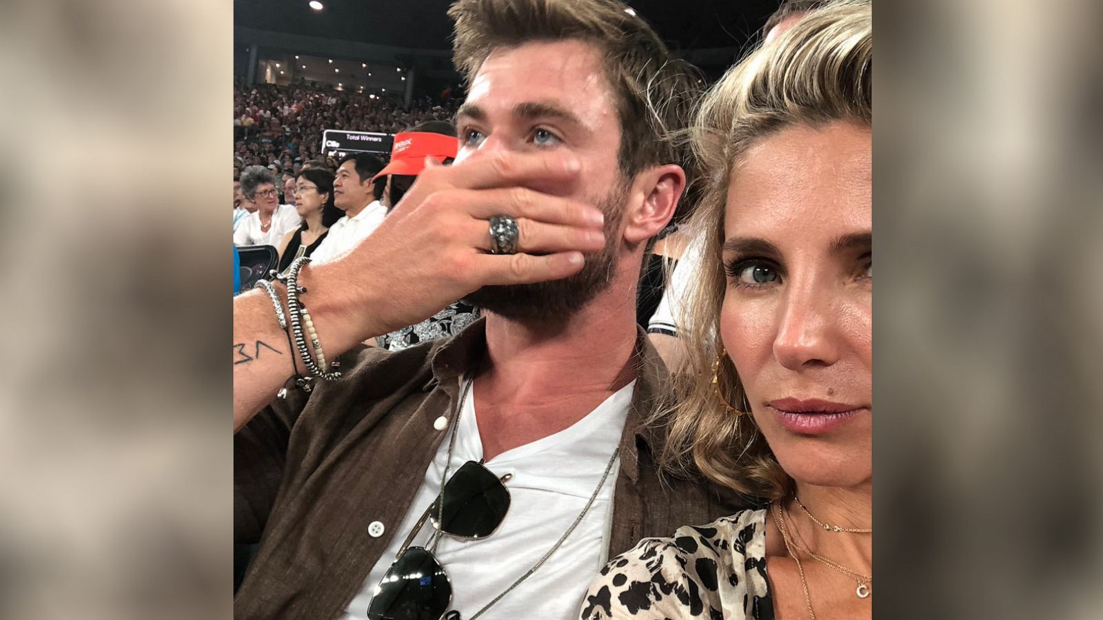 PHOTO: In a post shared to her Instagram account, Elsa Pataky poses for a selfie with her husband Chris Hemsworth on his 40th birthday.