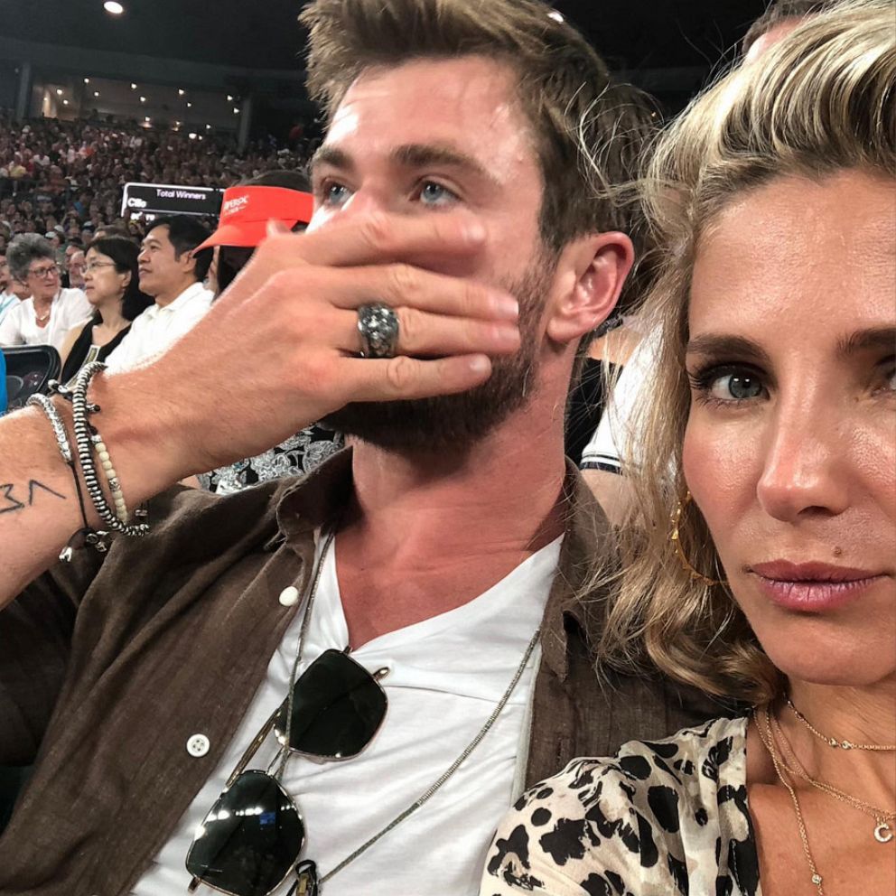 Chris Hemsworth & Elsa Pataky Bring Twins Sasha & Tristan to 'Thor