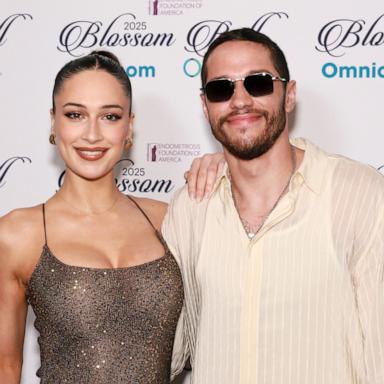 PHOTO:Elsie Hewitt and Pete Davidson attend the 13th Annual Blossom Ball at The Pierre Hotel on May 15, 2025, in New York.