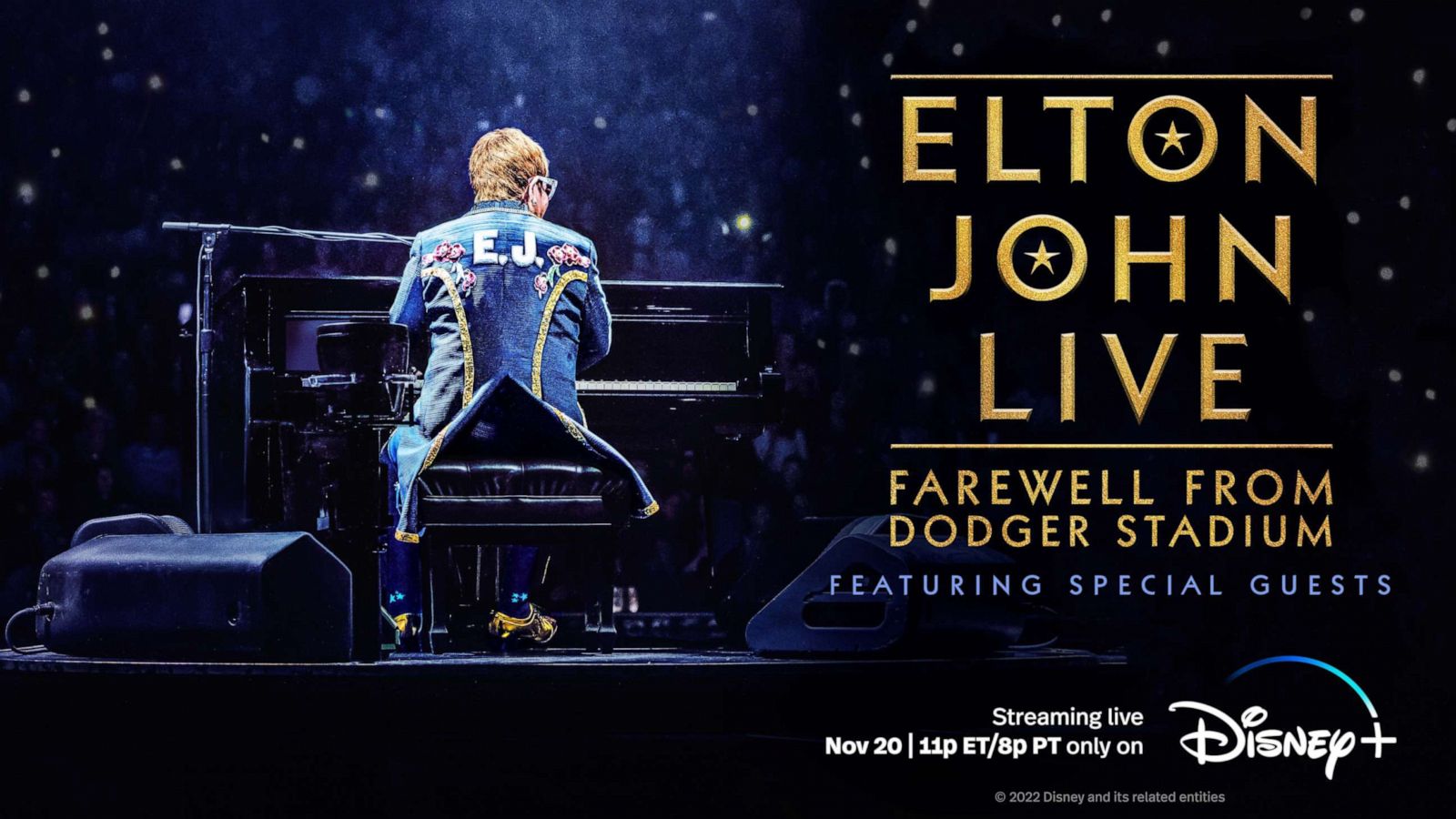 Disney+ to livestream Elton John's final North American show at Dodger  Stadium - ABC News