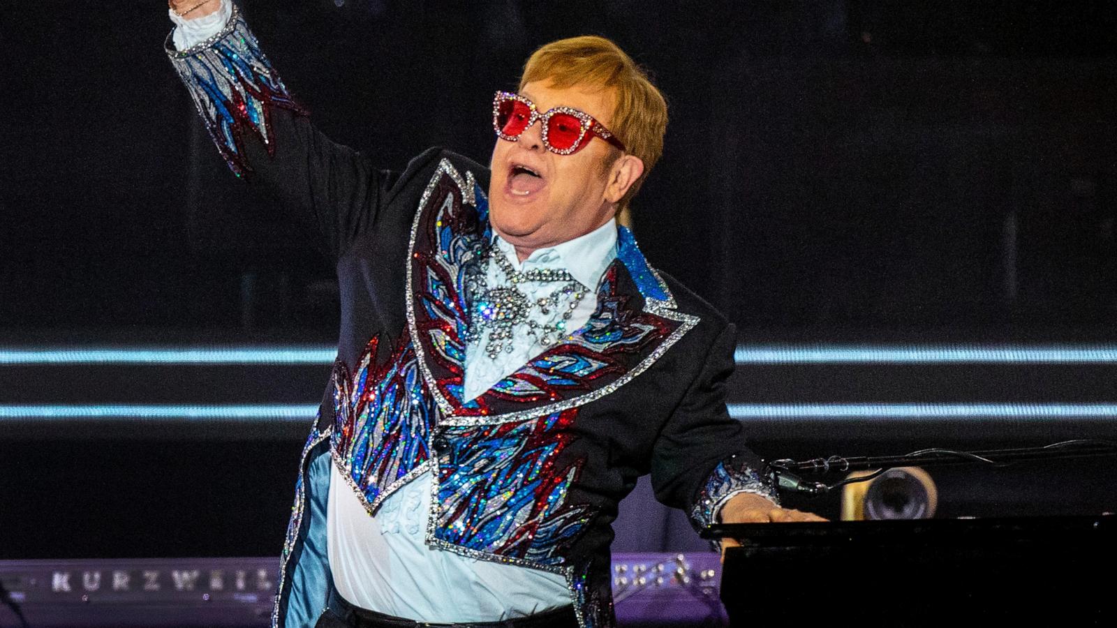 PHOTO: In this Nov. 20, 2022 file photo, Elton John performs in concert at Dodger Stadium, Nov. 20, 2022, in Los Angeles.