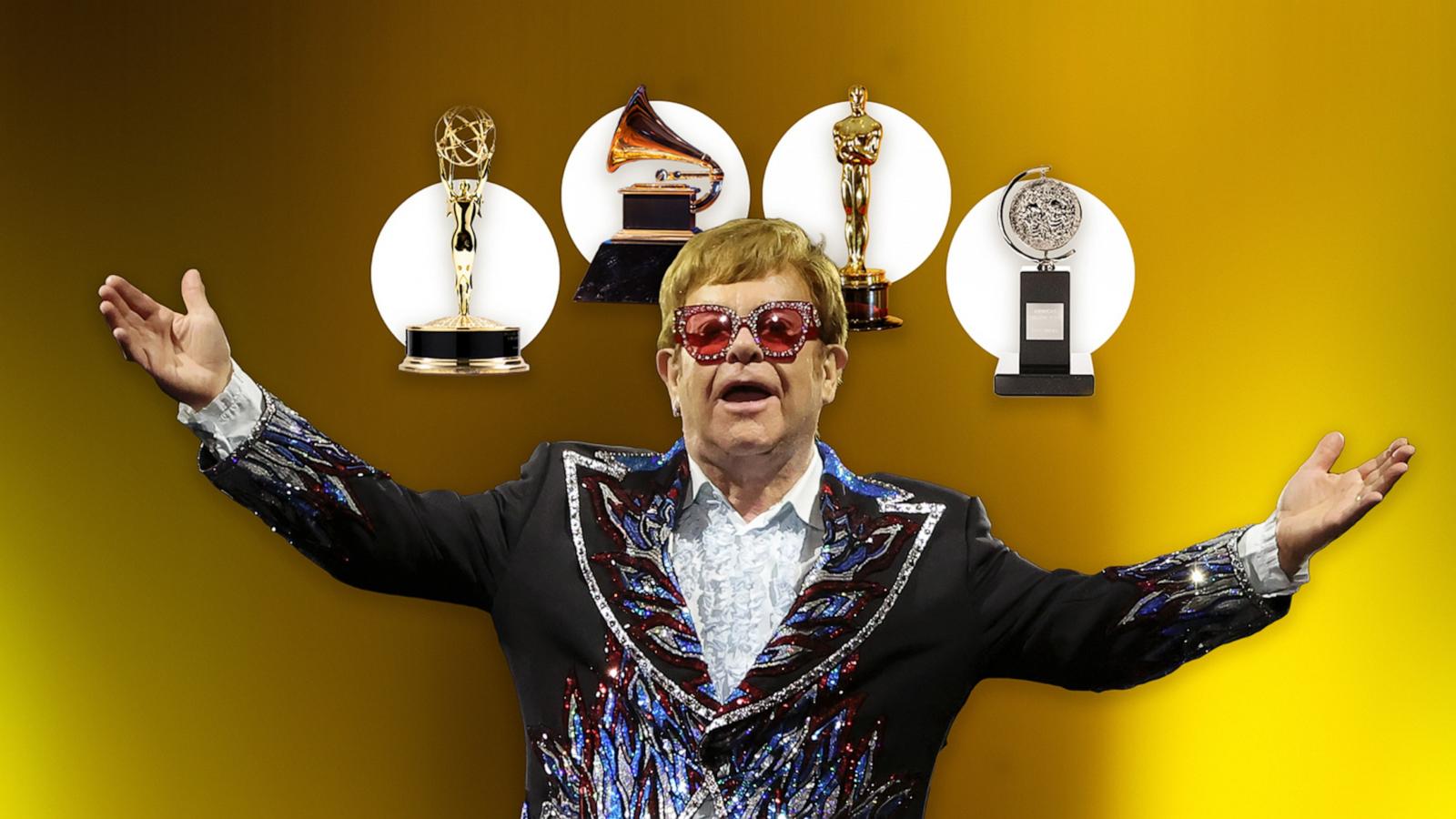 PHOTO: Elton John became an EGOT winner at the 75th annual Emmy Awards.