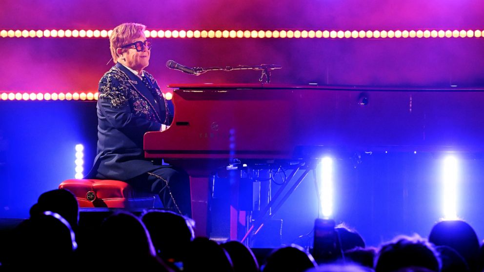 PHOTO: Elton John performs onstage in Los Angeles, Nov. 5, 2022.