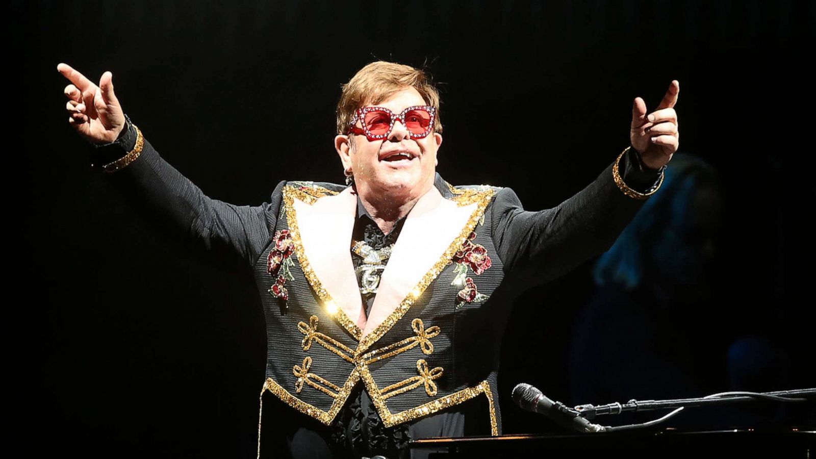 PHOTO: Elton John performs at HBF Park on Nov. 30, 2019 in Perth, Australia.