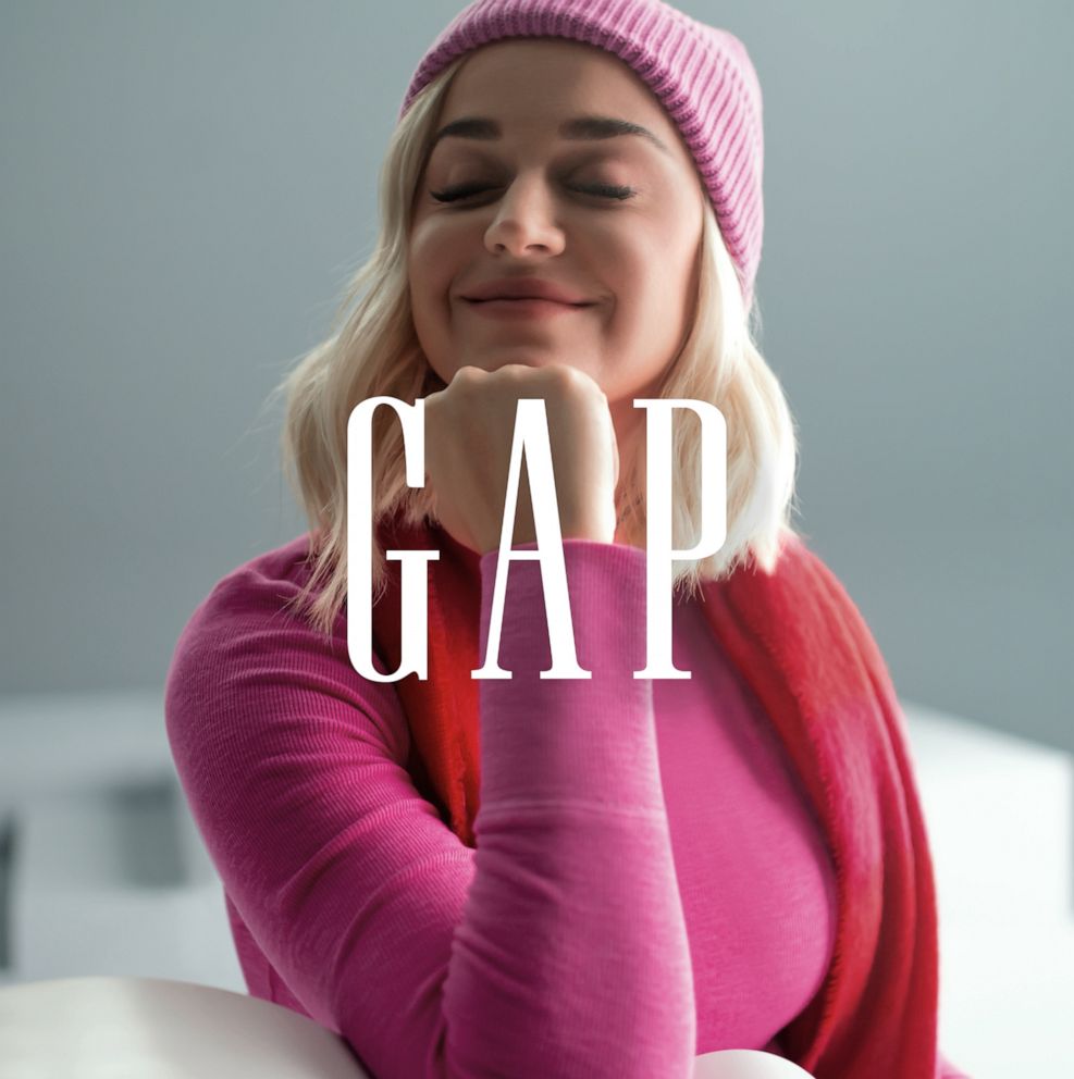 PHOTO: Katy Perry headlines Gap's 2021 holiday campaign and also sings a rendition of The Beatles' beloved "All You Need is Love" song.