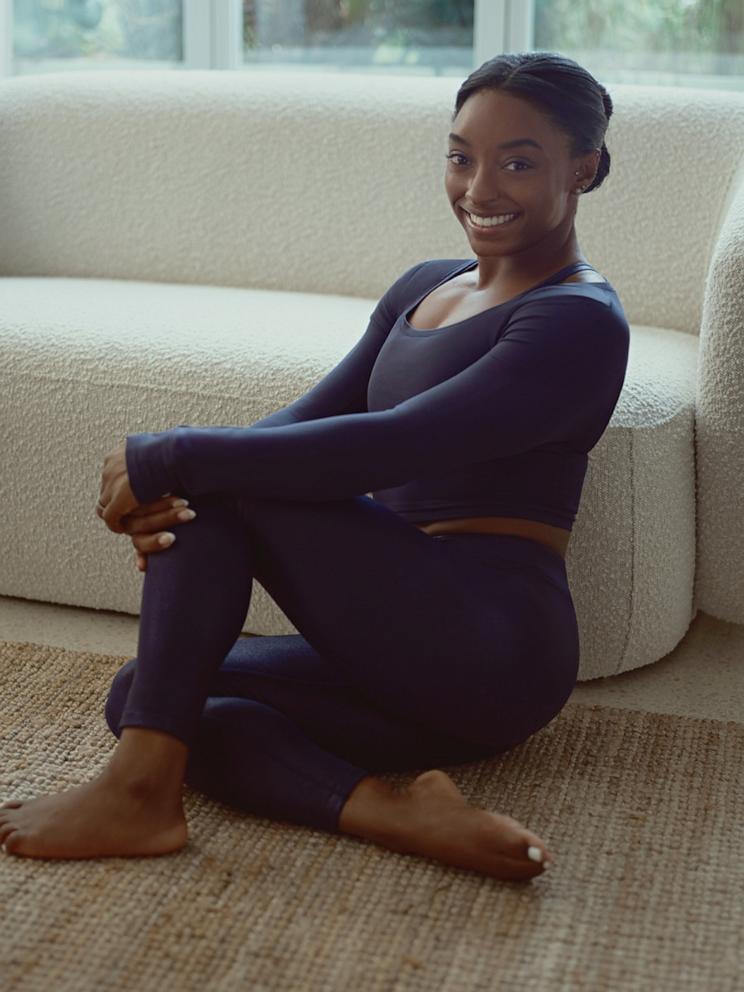 Simone Biles has launched a new multi-generation capsule collection with Athleta just in time for her highly anticipated national Gold Over America Tour.