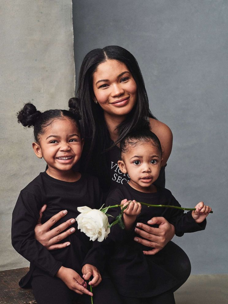 PHOTO: Victoria's Secret has unveiled a heartwarming Mother's Day campaign featuring Chanel Iman and her daughters Cali and Cassie Shepard.