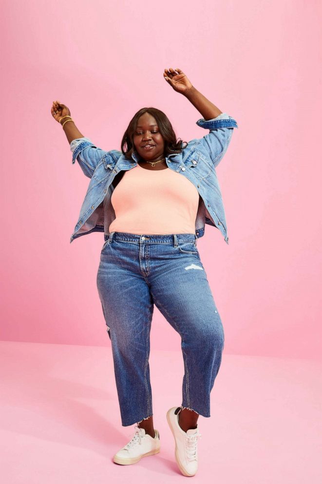 I'm plus size and tried on Old Navy jeans – see what looked