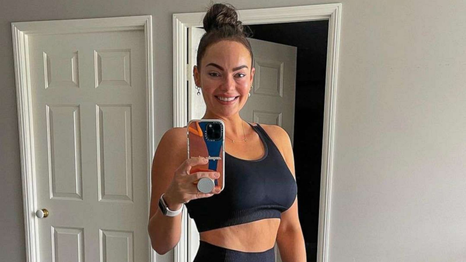 PHOTO: Emily Skye, an Australia-based fitness trainer, posted this image on Instagram on Dec. 14, 2020, with comments about loving her postpartum body despite negative comments she has received.