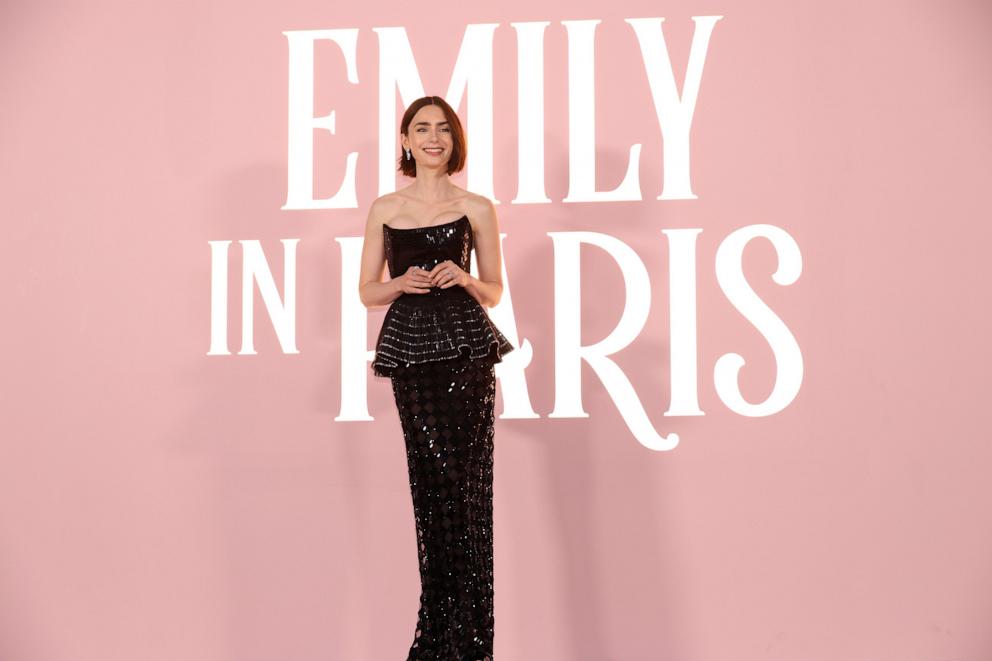 PHOTO: Lily Collins attends premiere of Netflix's "Emily In Paris" Season 4 Part 1 at The Egyptian Theatre Hollywood on Aug. 14, 2024 in Los Angeles.