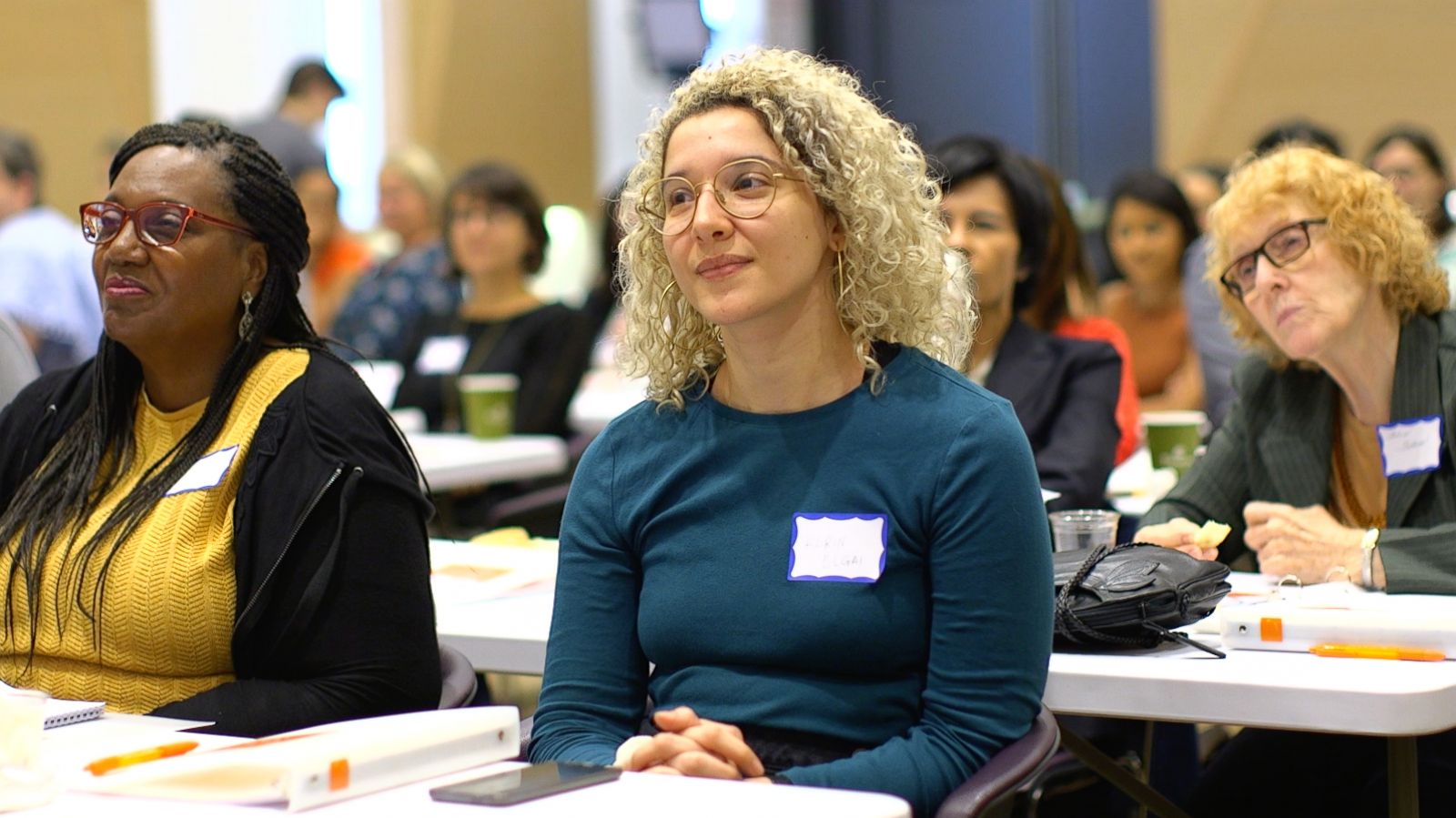 PHOTO: Dozens of women attend an EMILY's List training on how to run for office and run campaigns.