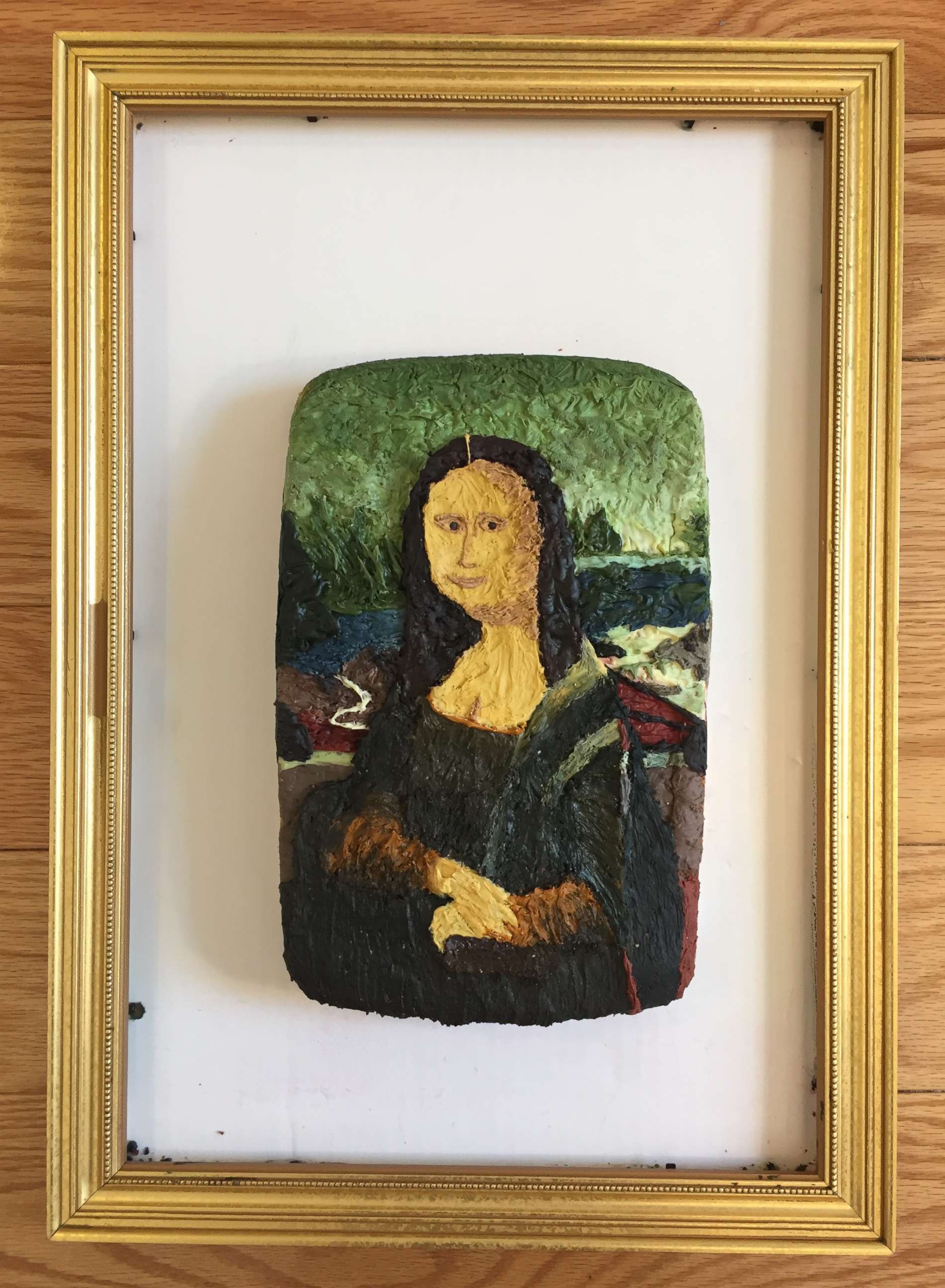 PHOTO: A cake version of Leonardo da Vinci's Mona Lisa.